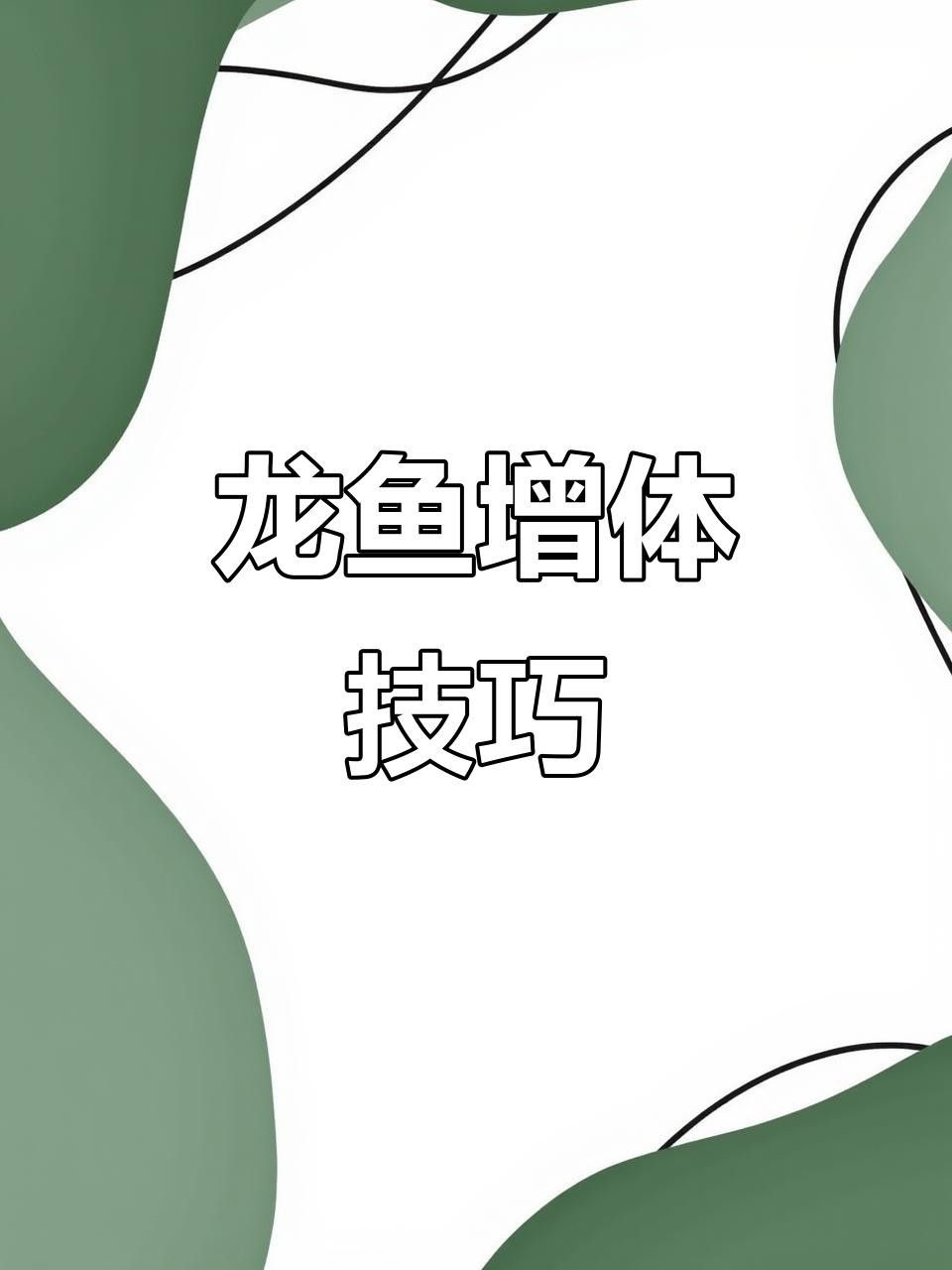 龍魚改口期間哪些食物合適