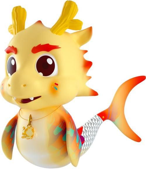 有沒有更多簡潔風格的紅龍魚頭像？