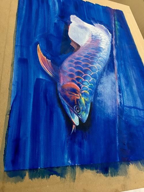 龍魚背景圖片可愛