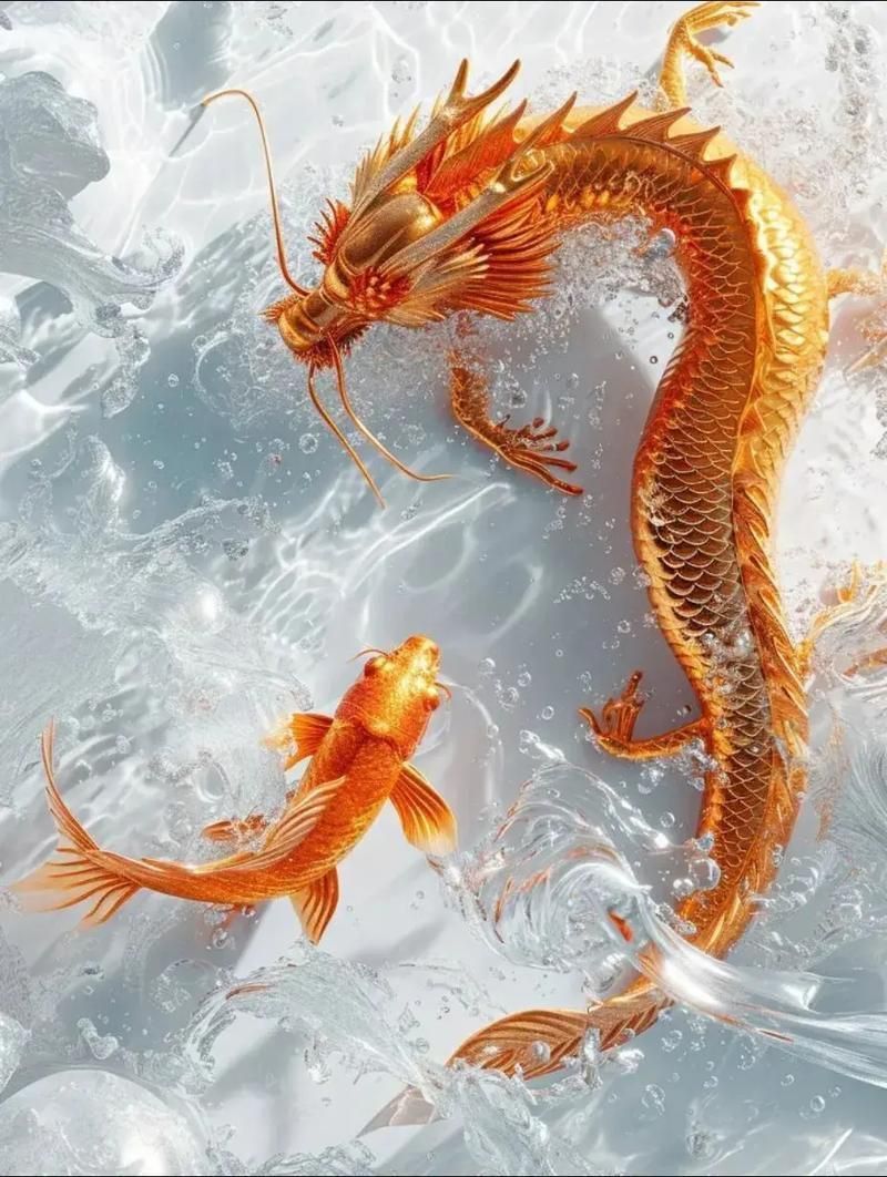 龍形錦鯉圖片