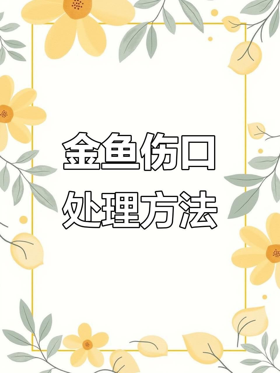 金魚受傷后需要多長時間恢復