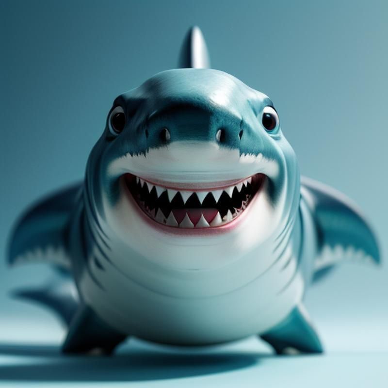 魔鯊魚正面圖片