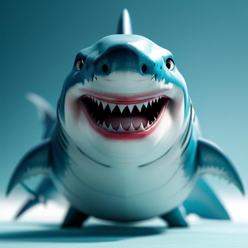 魔鯊魚正面圖片