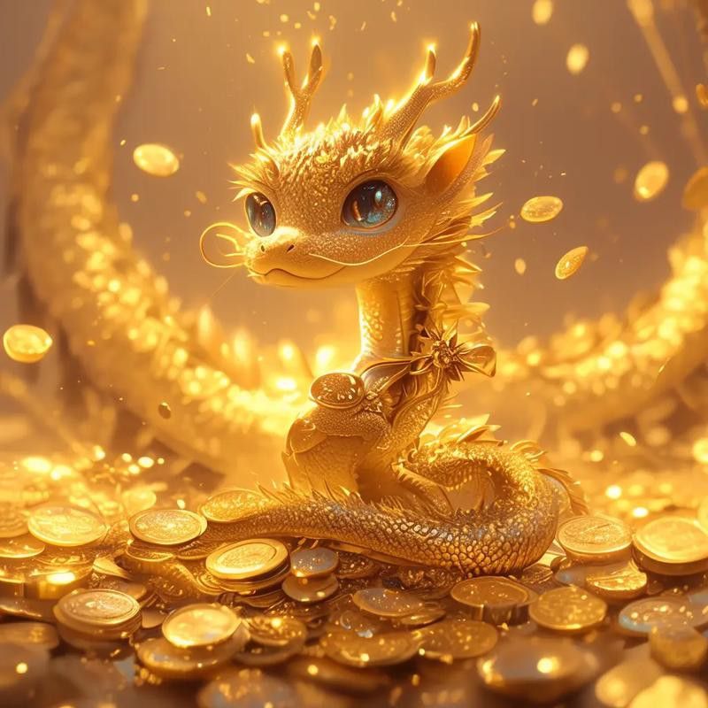 給我一張招財(cái)金龍頭像