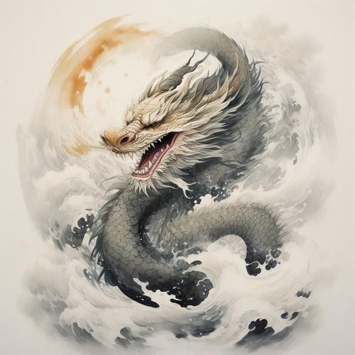 給我一張招財(cái)金龍頭像