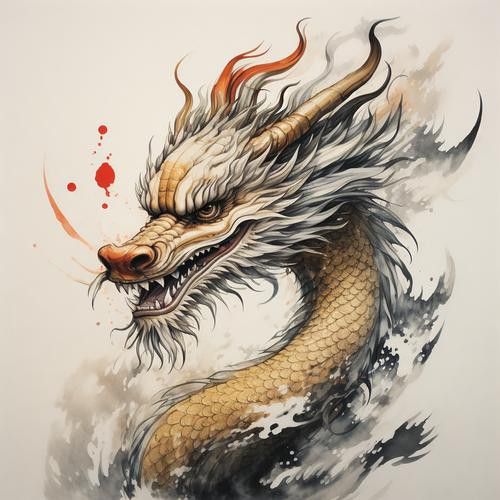 給我一張招財(cái)金龍頭像
