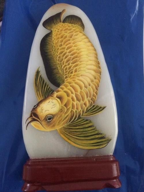 玉石金龍魚擺件圖片大全大圖