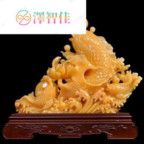 玉石金龍魚擺件圖片大全大圖