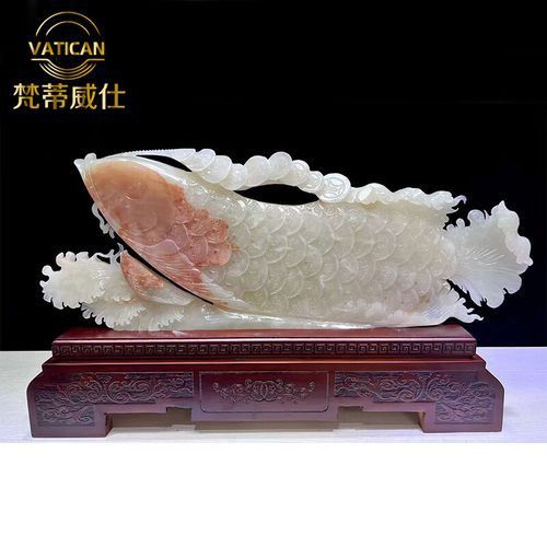 玉石金龍魚擺件圖片大全大圖