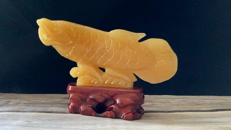 玉石金龍魚擺件圖片大全大圖