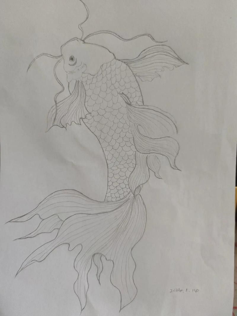 龍魚是什么樣的圖片簡筆畫可愛