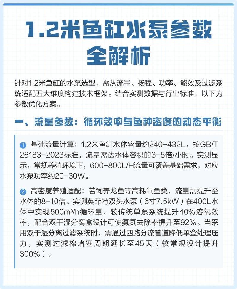 龍魚缸過濾系統需要多大的功率？