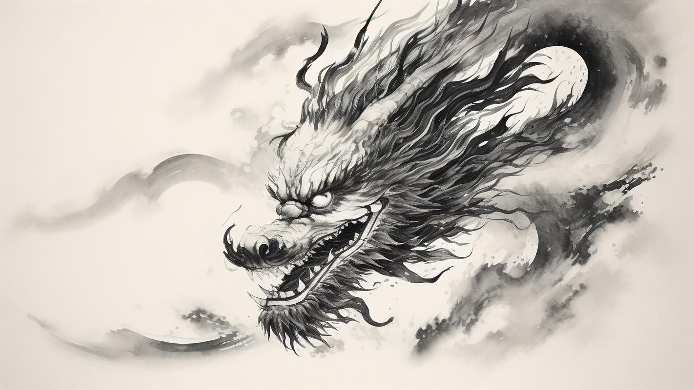 還有哪些畫作中的龍頭朝向右側？