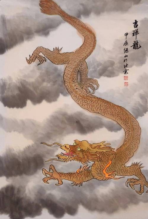 還有哪些畫作中的龍頭朝向右側？