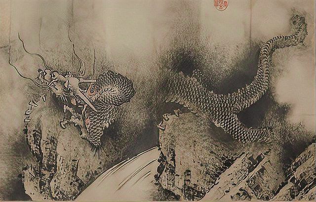 還有哪些畫作中的龍頭朝向右側？