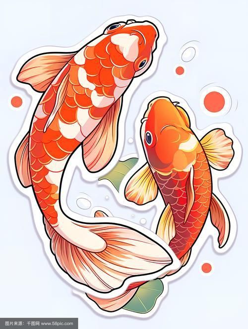 錦鯉卡通圖片
