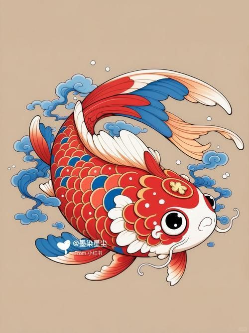 錦鯉卡通圖片