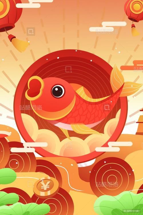 錦鯉卡通圖片