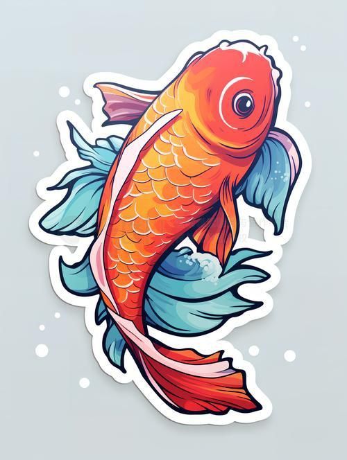 錦鯉卡通圖片