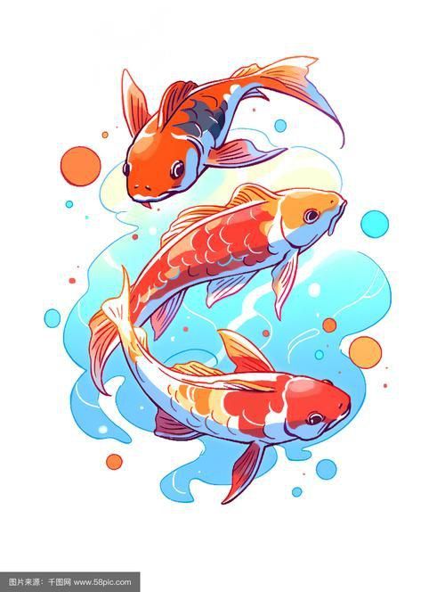 錦鯉卡通圖片