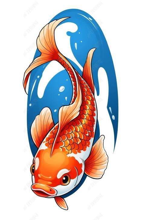 錦鯉卡通圖片