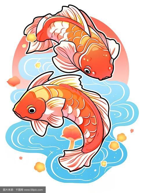 錦鯉卡通圖片