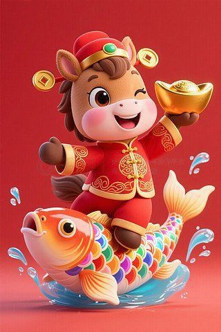 錦鯉卡通圖片
