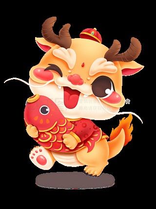 龍魚背景圖片大全可愛卡通版