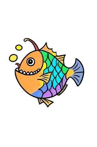 龍魚背景圖片大全高清可愛動漫