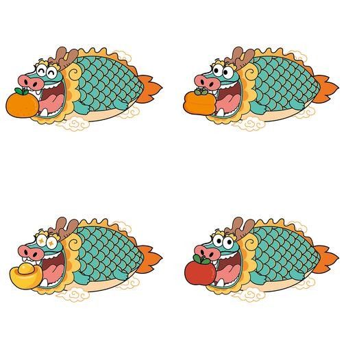 龍魚背景圖片大全高清可愛動漫