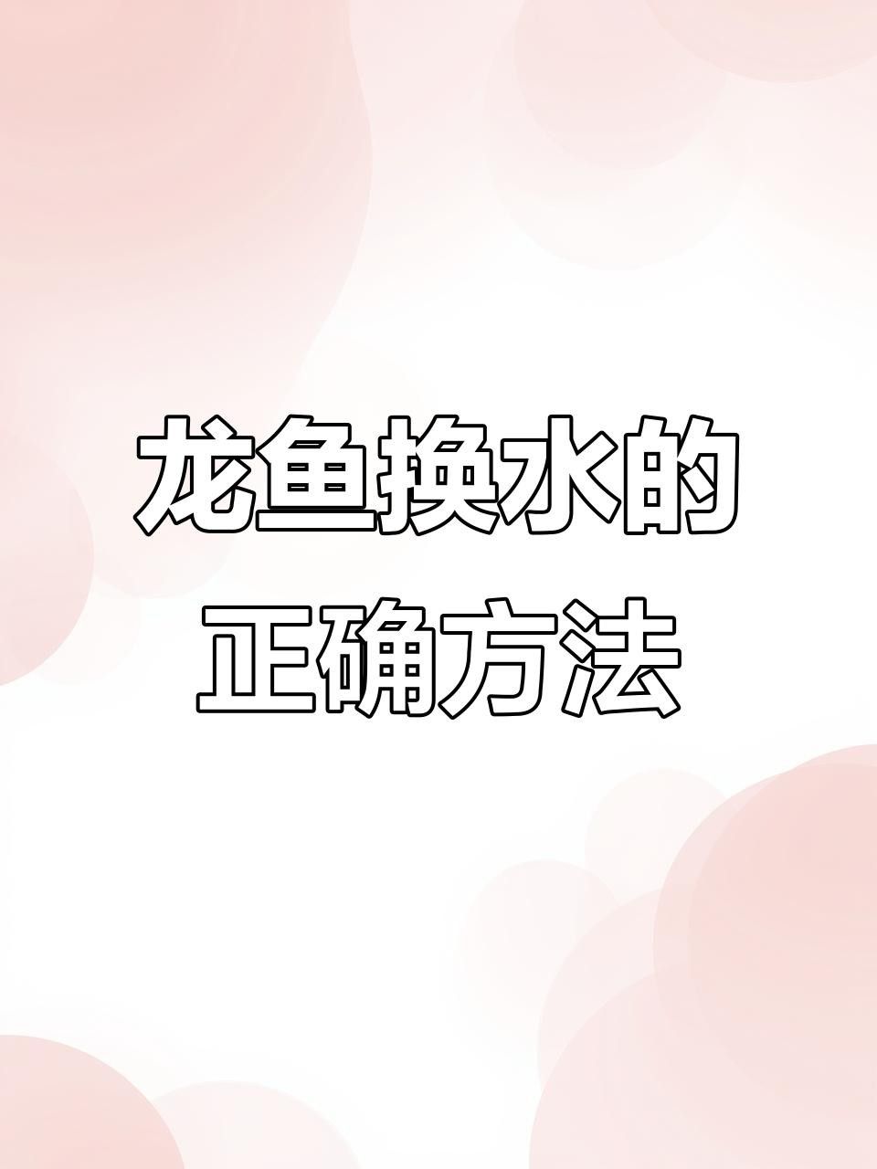 龍魚換水周期是多久？