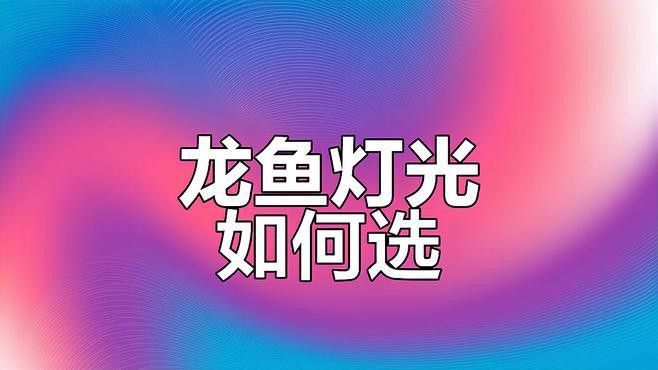 如何選擇適合養(yǎng)龍魚的LED燈？