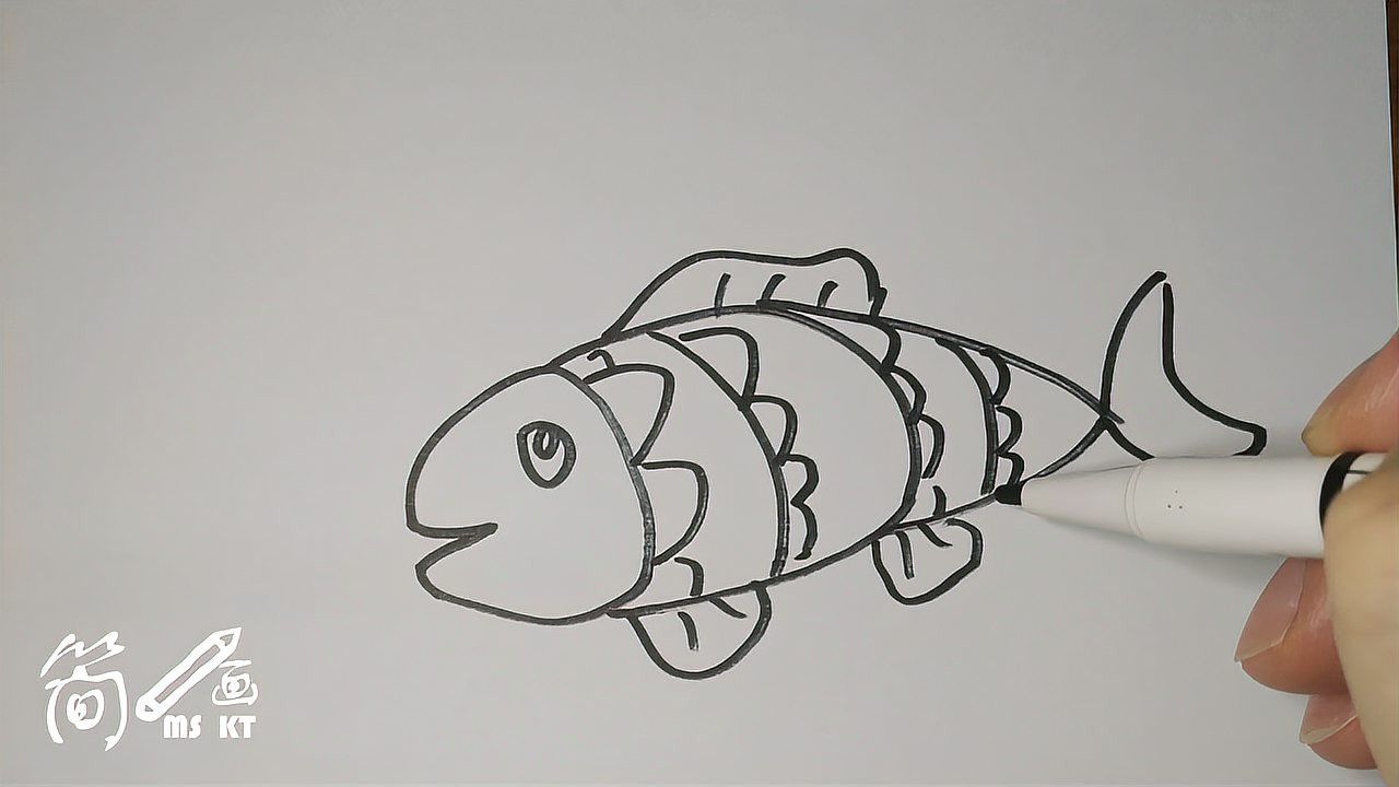 金龍魚卡通畫