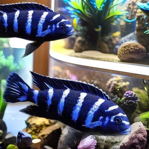 賽級藍底最簡單三個魚