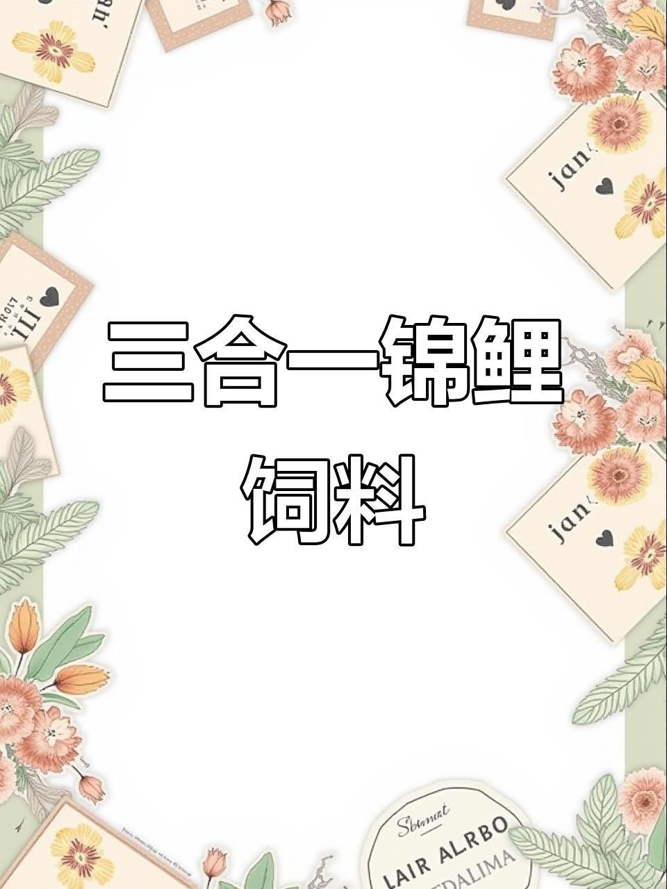 錦鯉魚糧用哪個牌子好