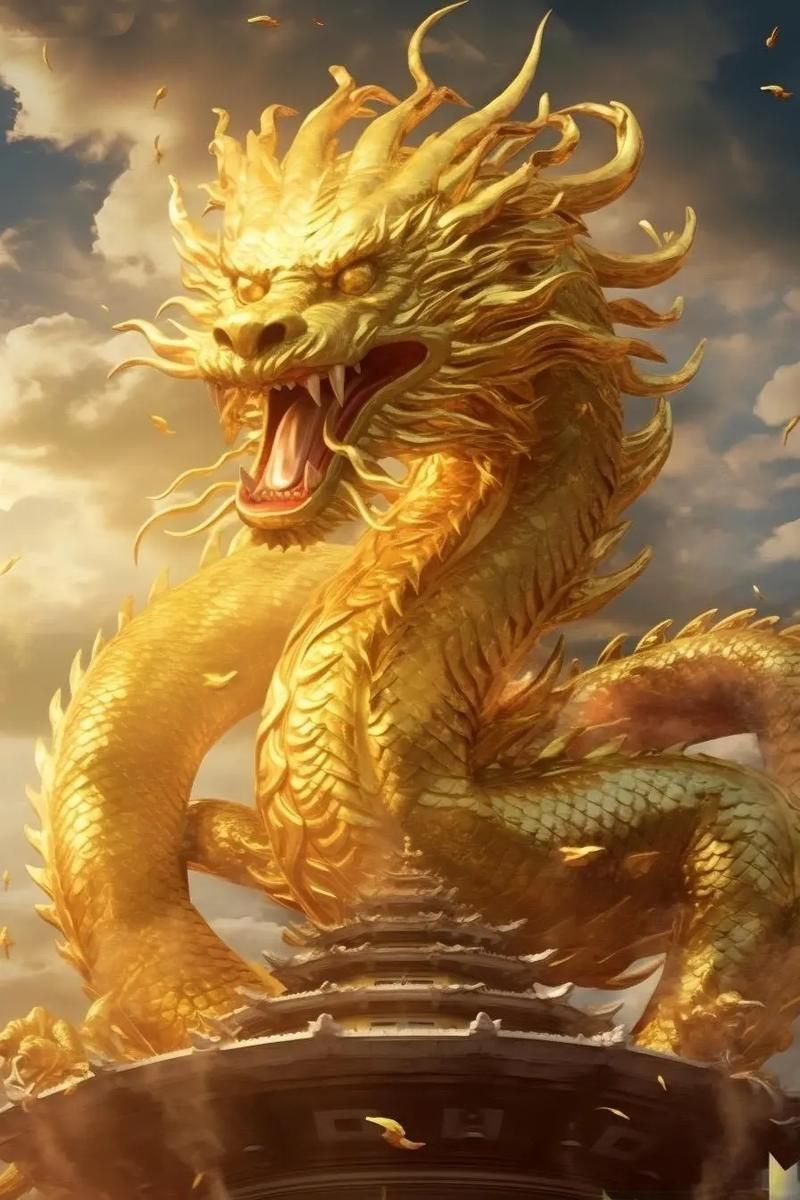 金龍唯美圖片