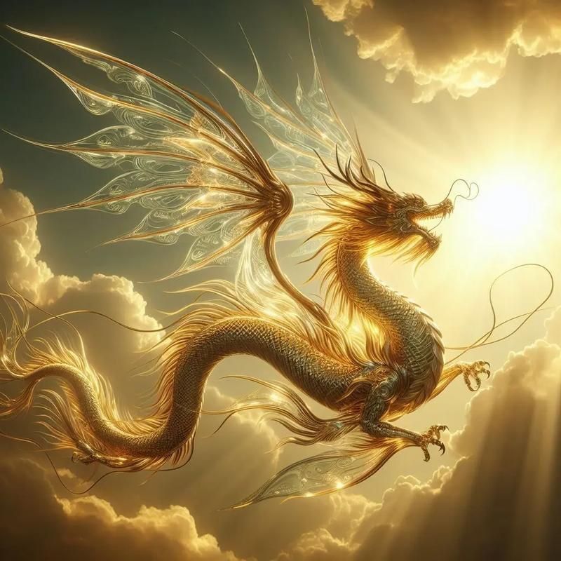 金龍唯美圖片