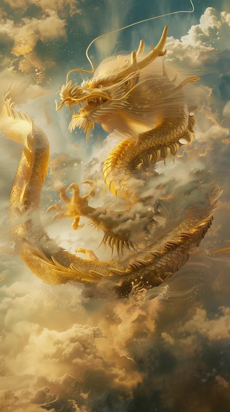 金龍唯美圖片