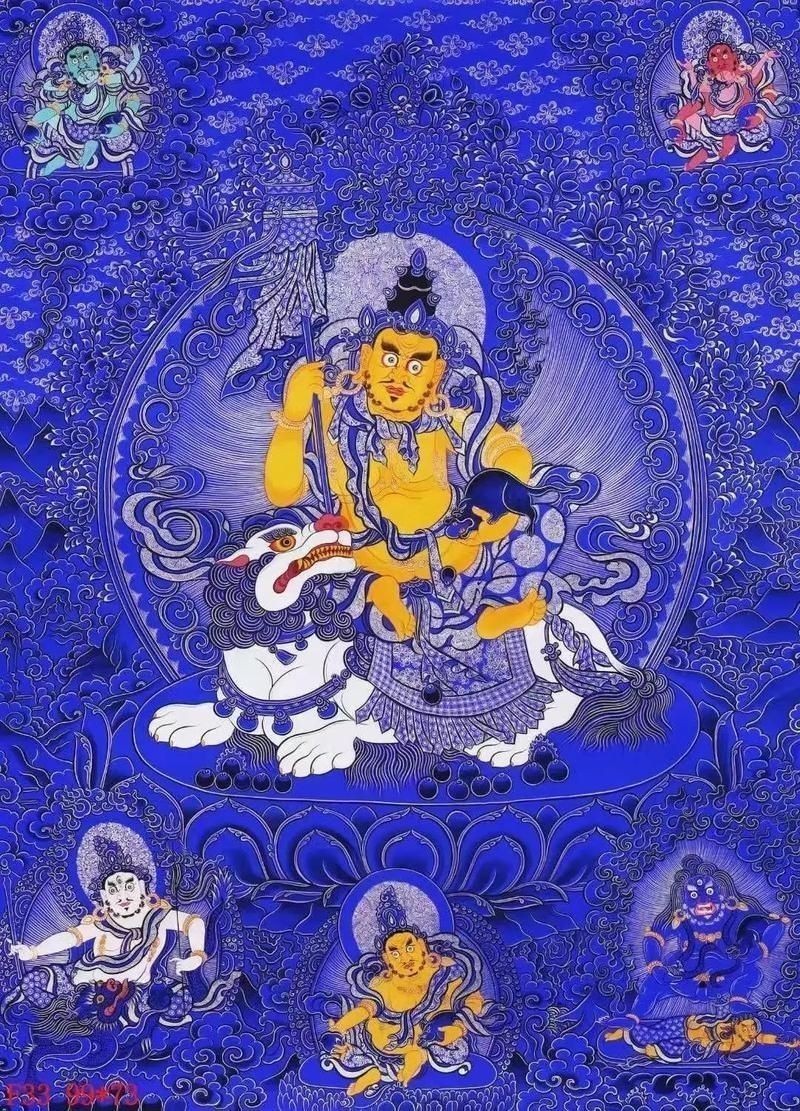 藍財神圖片