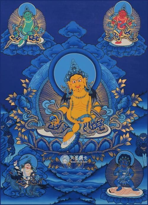 藍財神圖片
