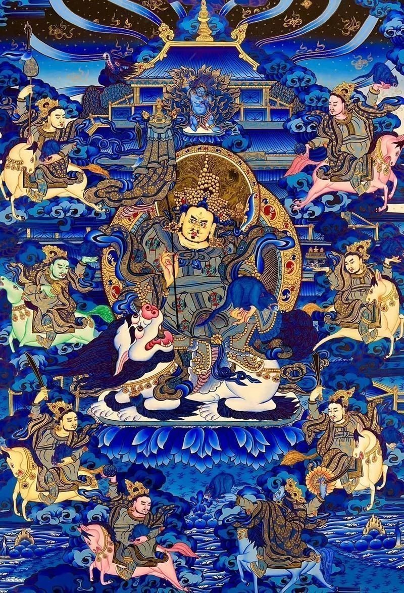 藍財神圖片