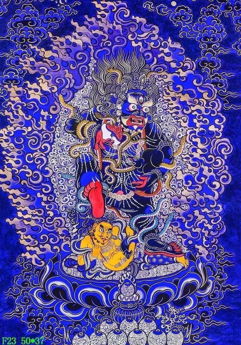 藍財神圖片