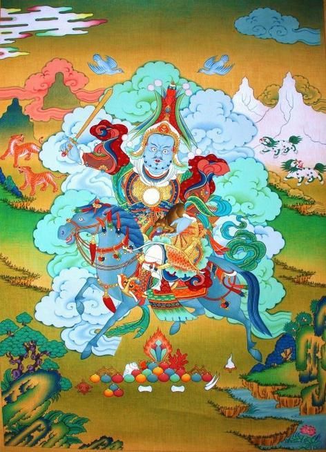 藍財神圖片