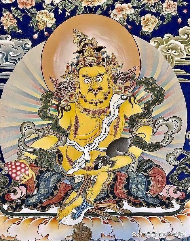 藍財神圖片