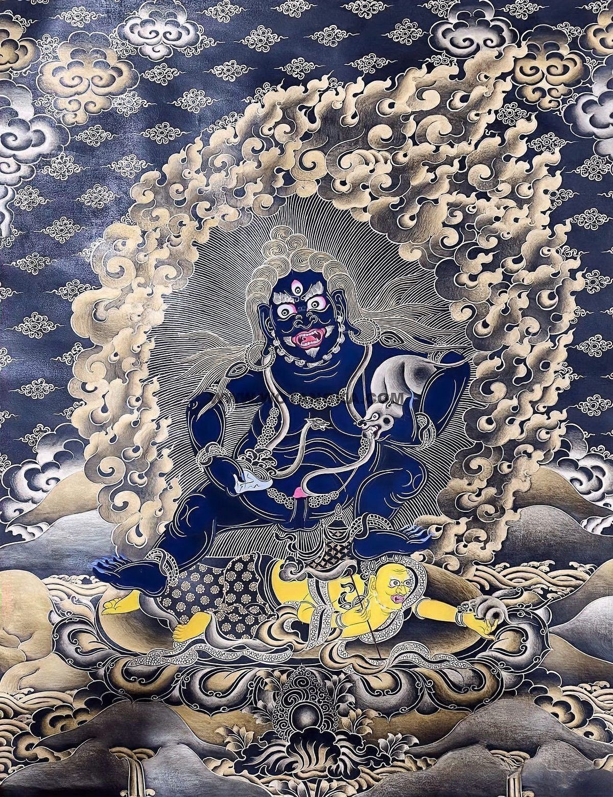 藍財神圖片