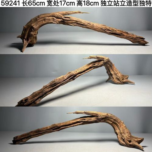 給我一些龍魚缸沉木造景的圖片