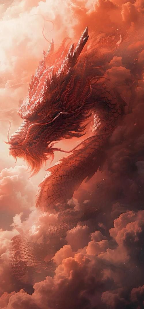 有沒有更多高清的紅色龍壁紙？