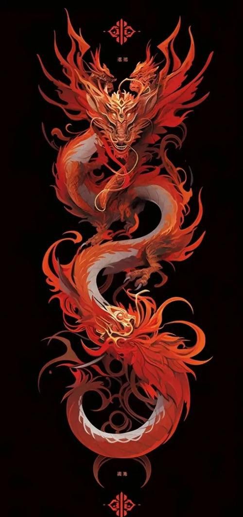 有沒有更多高清的紅色龍壁紙？
