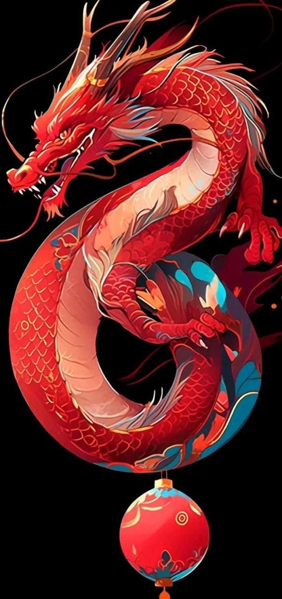 有沒有更多高清的紅色龍壁紙？