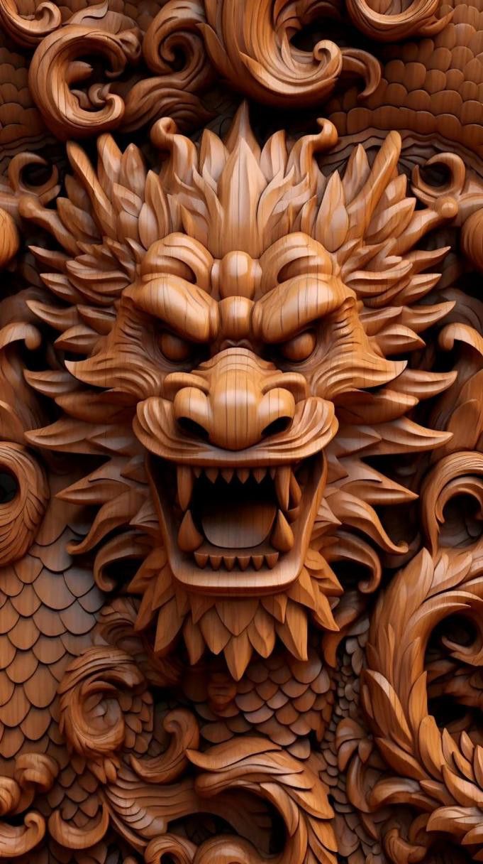 有沒有木雕龍頭的3D模型？
